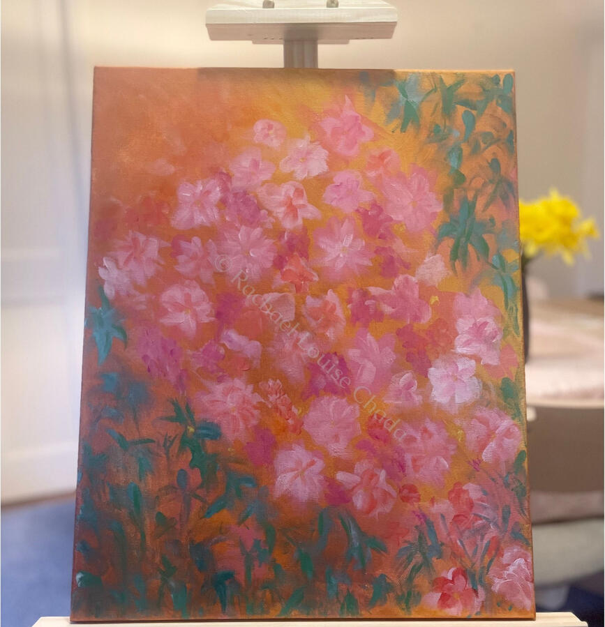 Bengaluru Blooms, Acrylic on Canvas, Size 20" x 16"