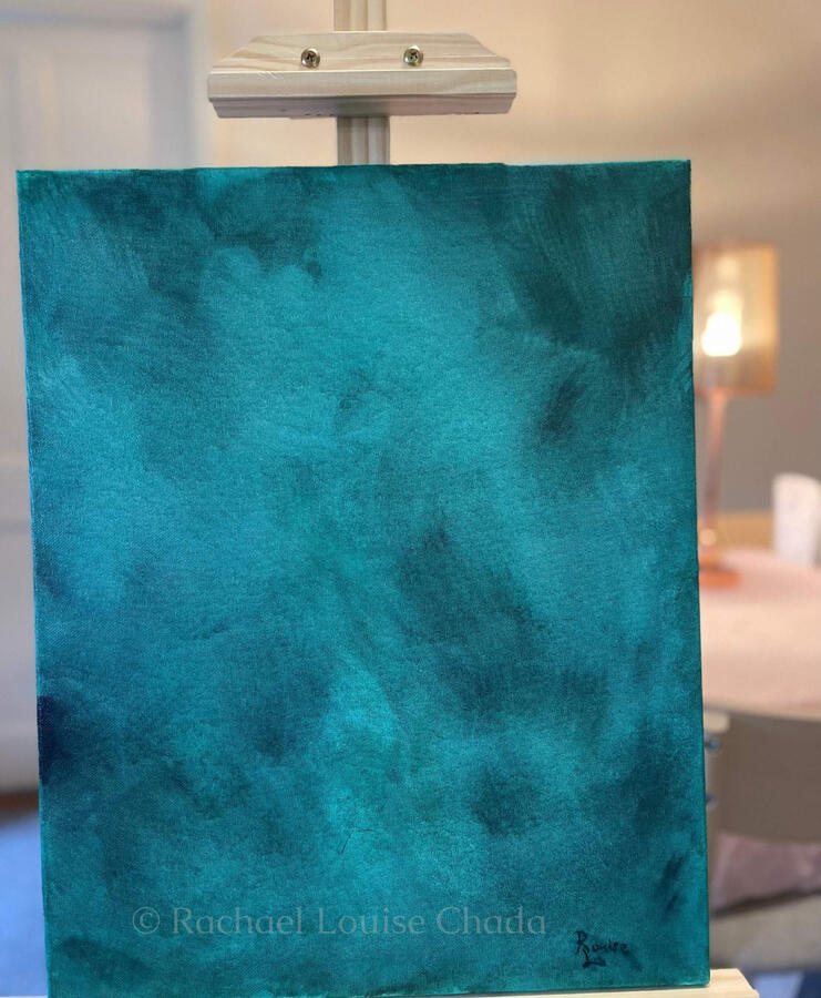 Emerald Skies, Acrylic Canvas, Size: 20" x 16"