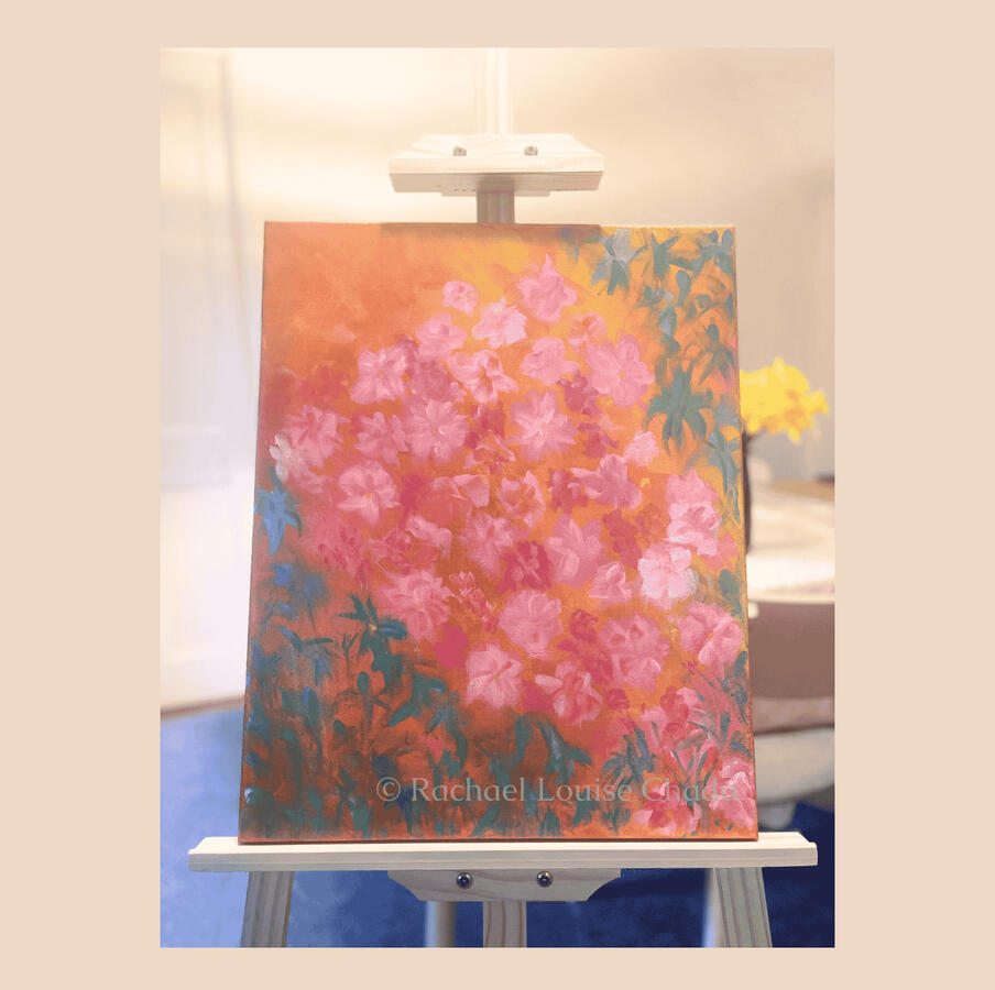 Bengaluru Blooms Acrylic on canvas, Size 20'" x16"